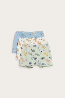 3-pk. boxershorts med anleggsmaskiner