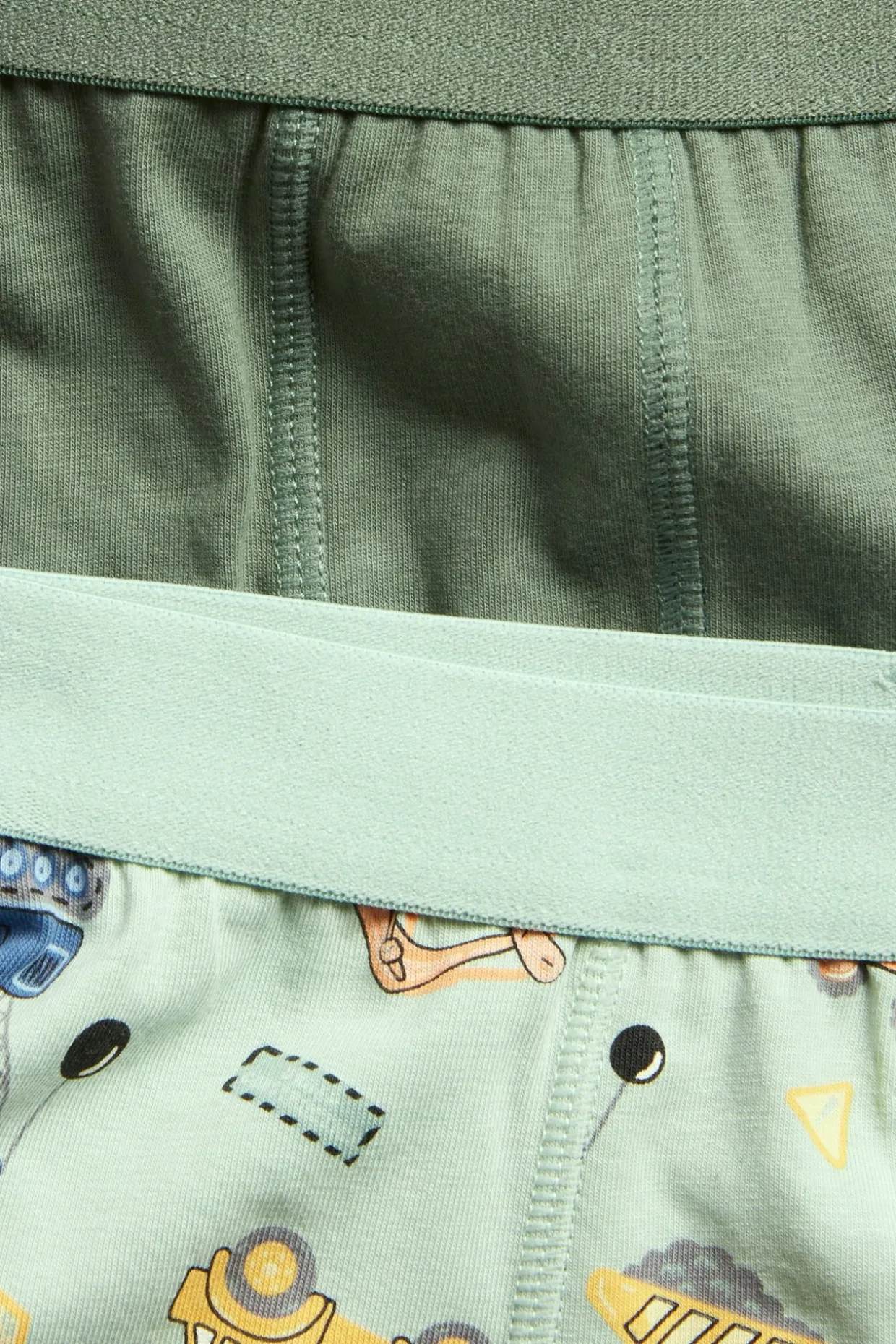 2-pk. boxershorts med anleggsmaskiner