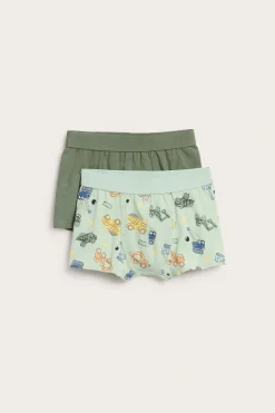 2-pk. boxershorts med anleggsmaskiner