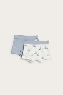2-pk. boxershorts med seilbåter