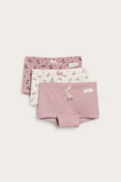 3-pk. boxershorts med små blomster