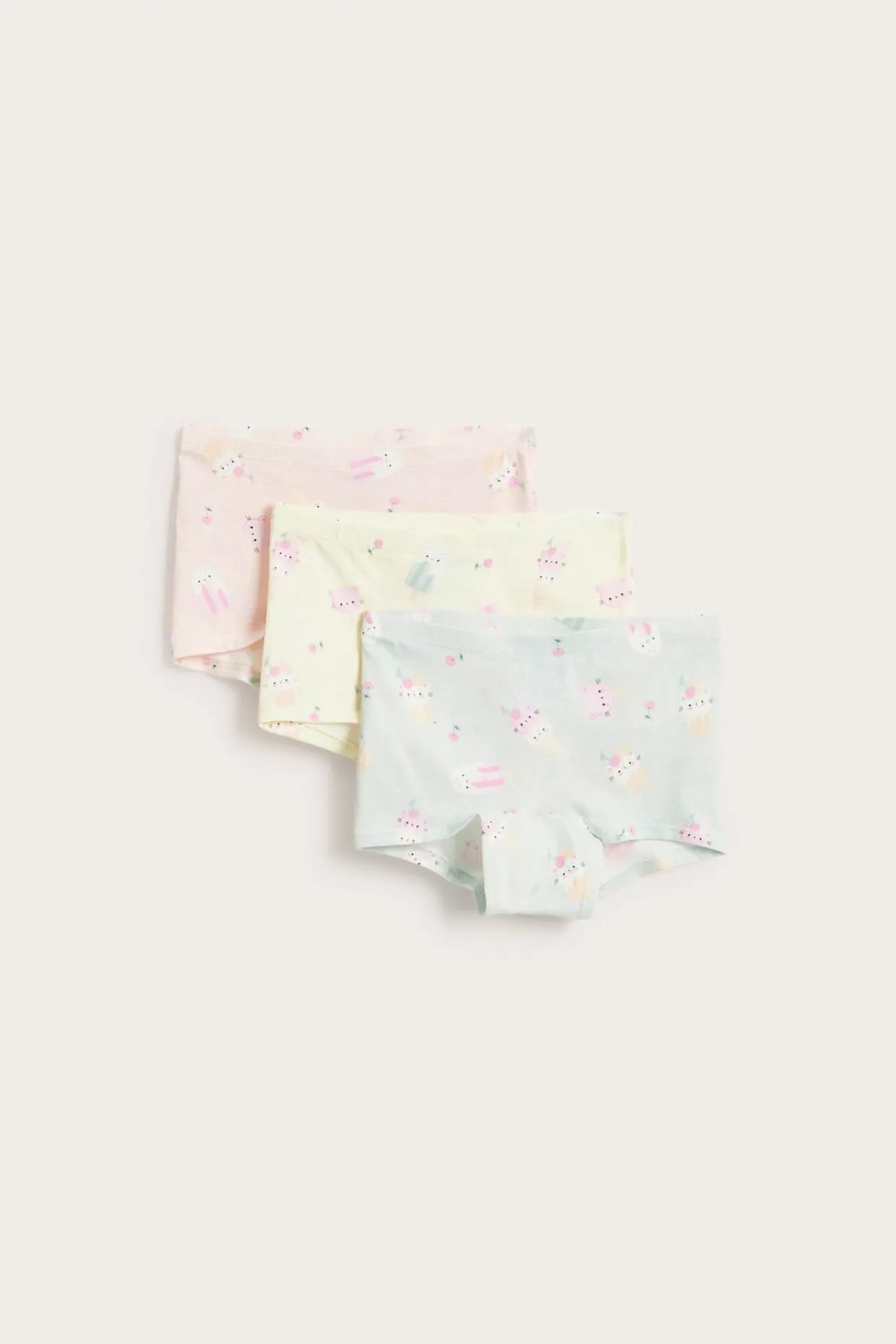 3-pk. boxertruser med glassmønster