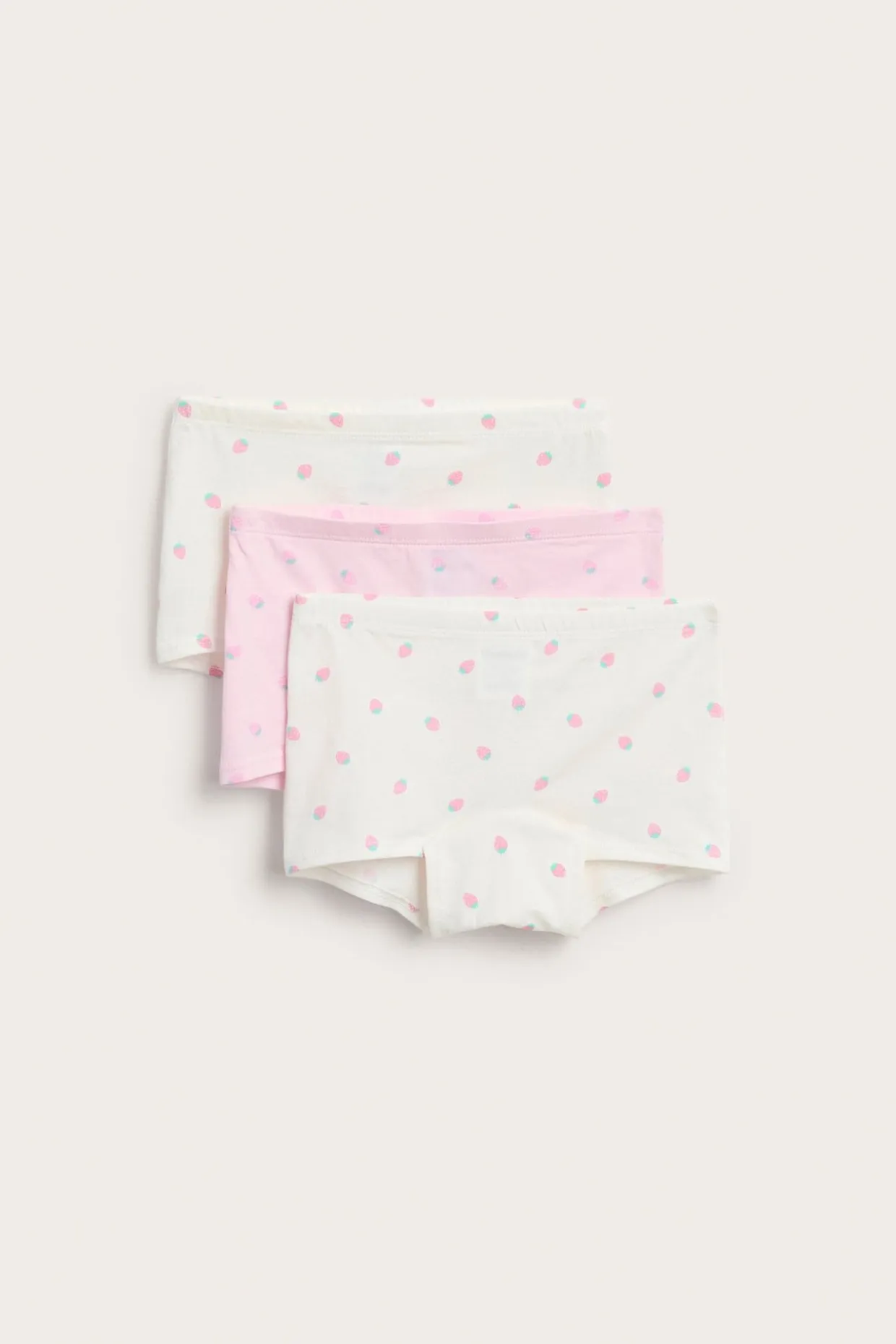 3-pk. boxertruser med jordbærmønster