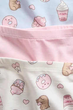 3-pk. med boxershorts i bomullstrikot med desserttrykk