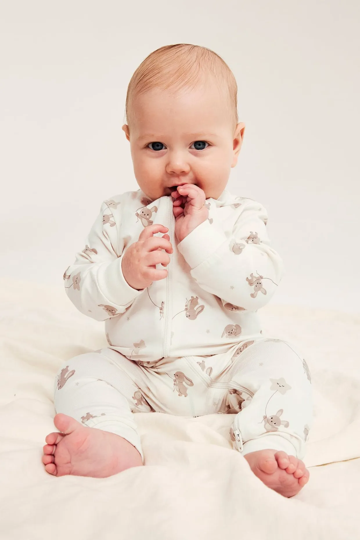 2-pk. mønstret babypyjamas