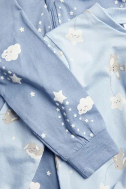 2-pk. mønstret babypyjamas