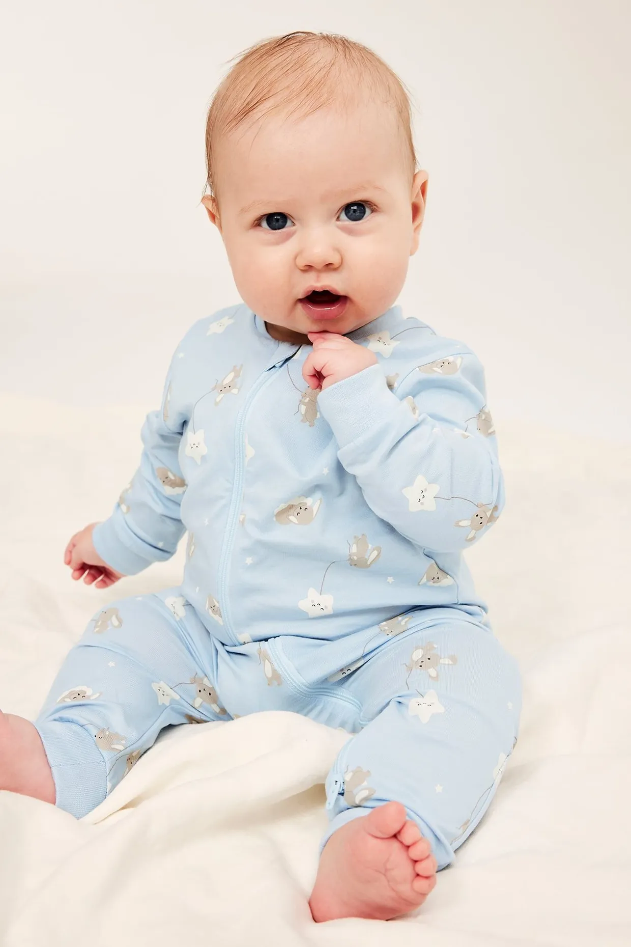 2-pk. mønstret babypyjamas
