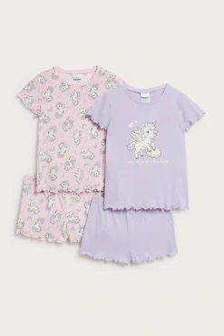 2-pk. pyjamaser med enhjørninger