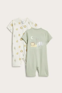 2-pk. pyjamas med dyremotiv