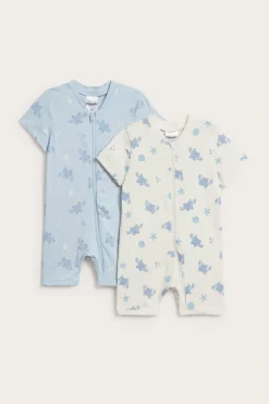 2-pk. pyjamas med krabber
