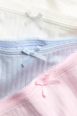 3-pk. ribbede bomullsboxershorts