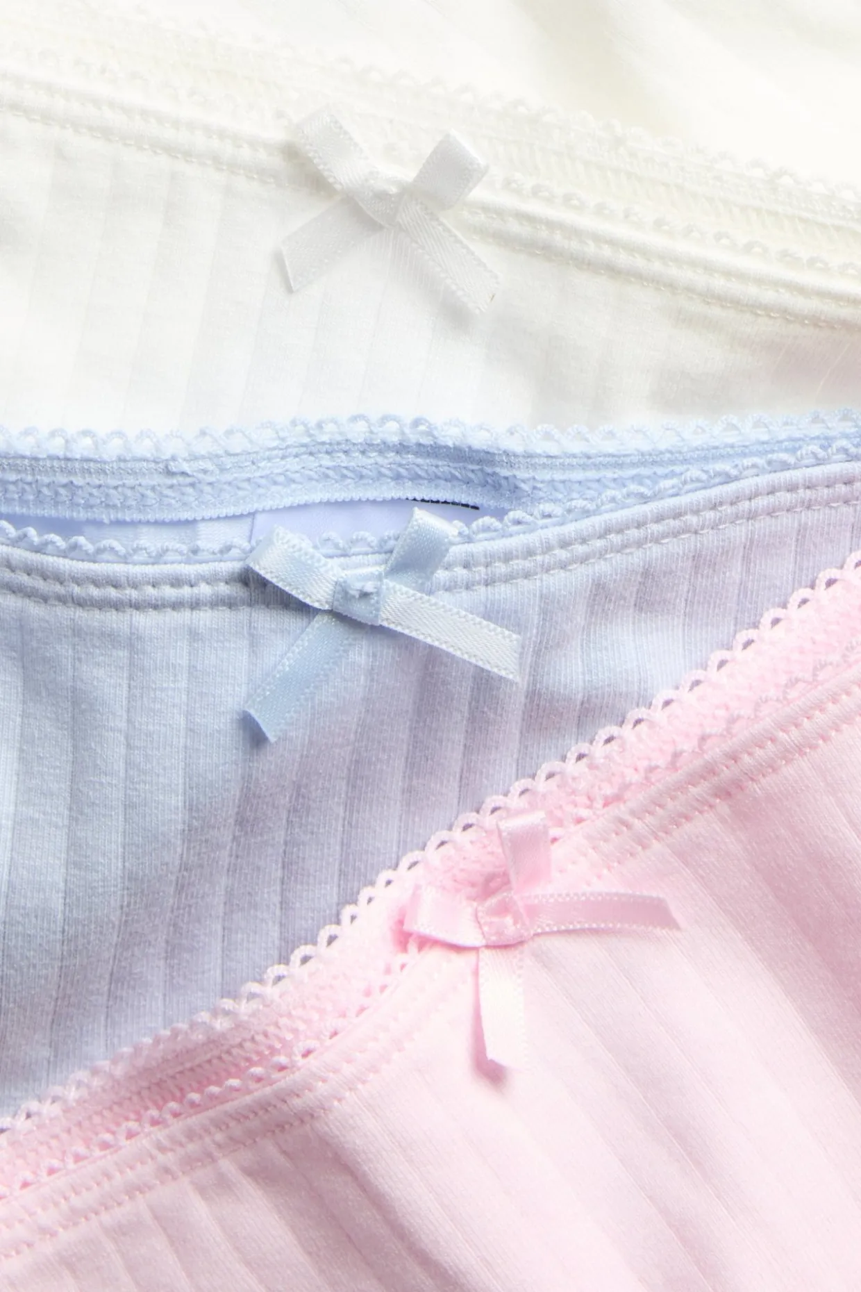 3-pk. ribbede bomullsboxershorts