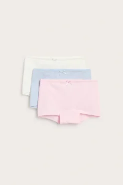 3-pk. ribbede bomullsboxershorts