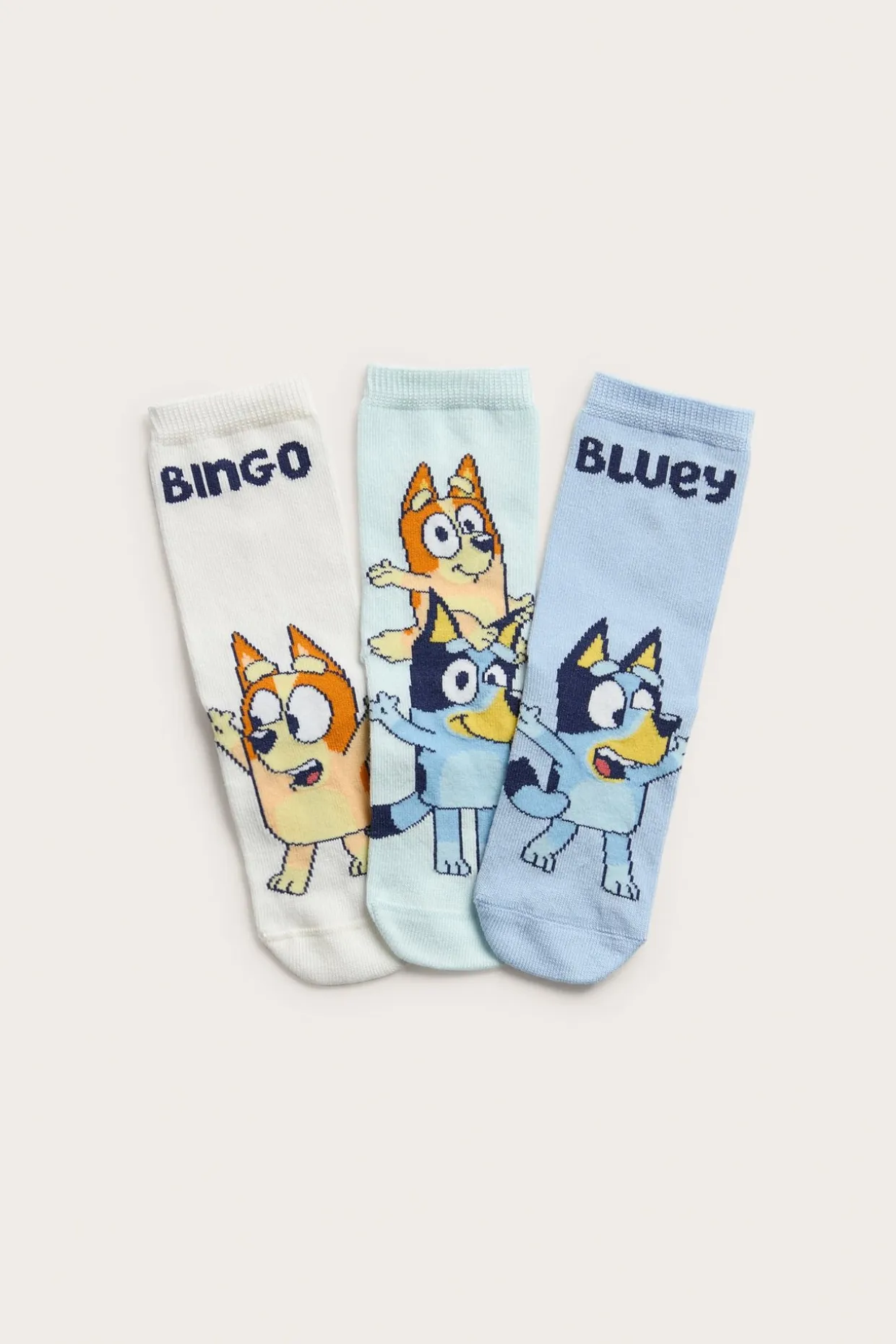 3-pk. sokker Bluey