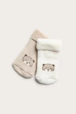 2-pk. sokker med bamser