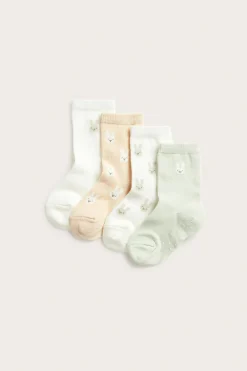 4-pk. sokker med kaninmotiv