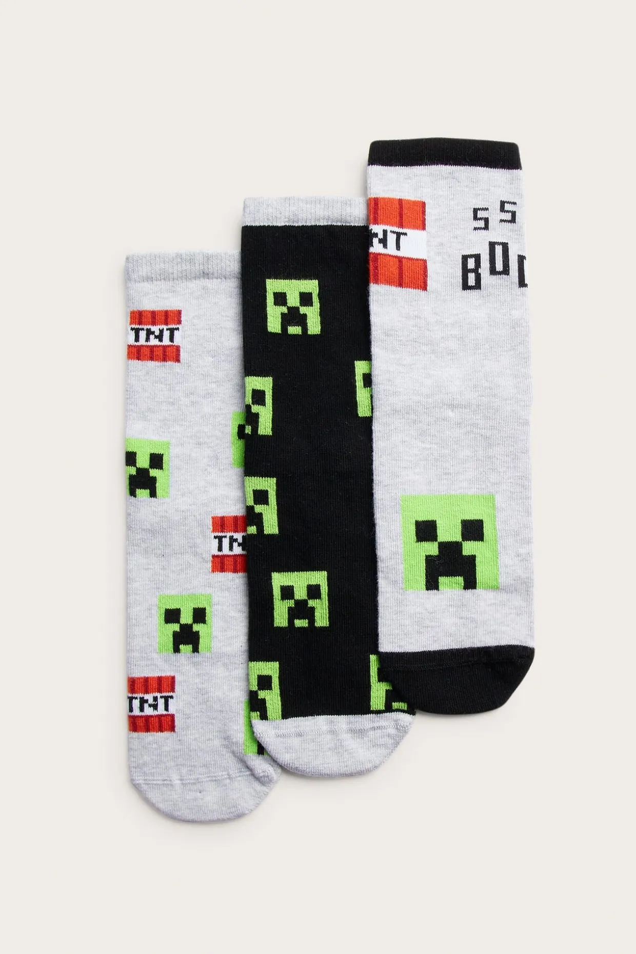 3-pk. sokker Minecraft