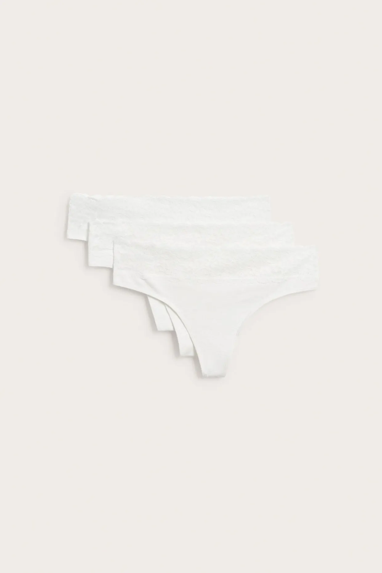 3-pk. stringtruser i bomull