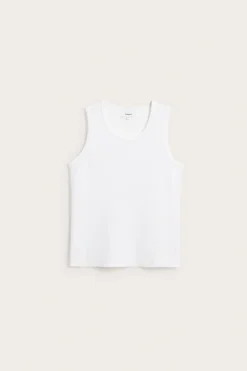 Pointelle-singlet i slim fit