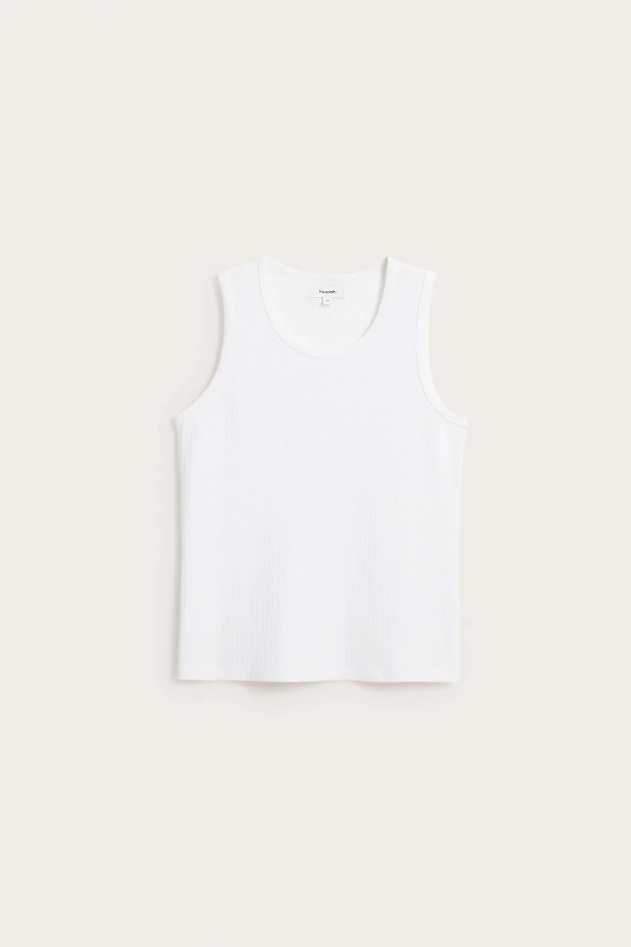 Pointelle-singlet i slim fit