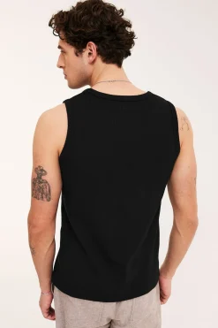 Pointelle-singlet i slim fit
