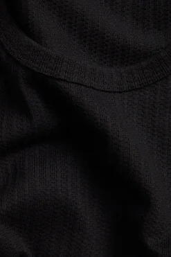 Pointelle-singlet i slim fit