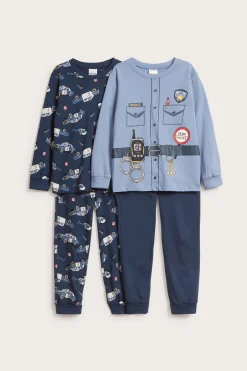 Politipyjamas 2-pakning