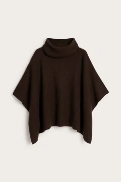 Poncho med polokrage