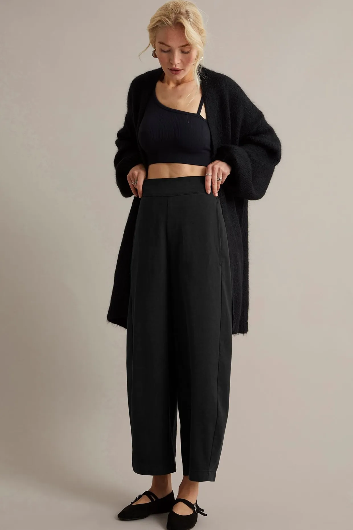 Pull on-bukse barrel fit