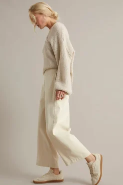 Pull on-bukse barrel fit | Lys beige | Dame | Kappahl