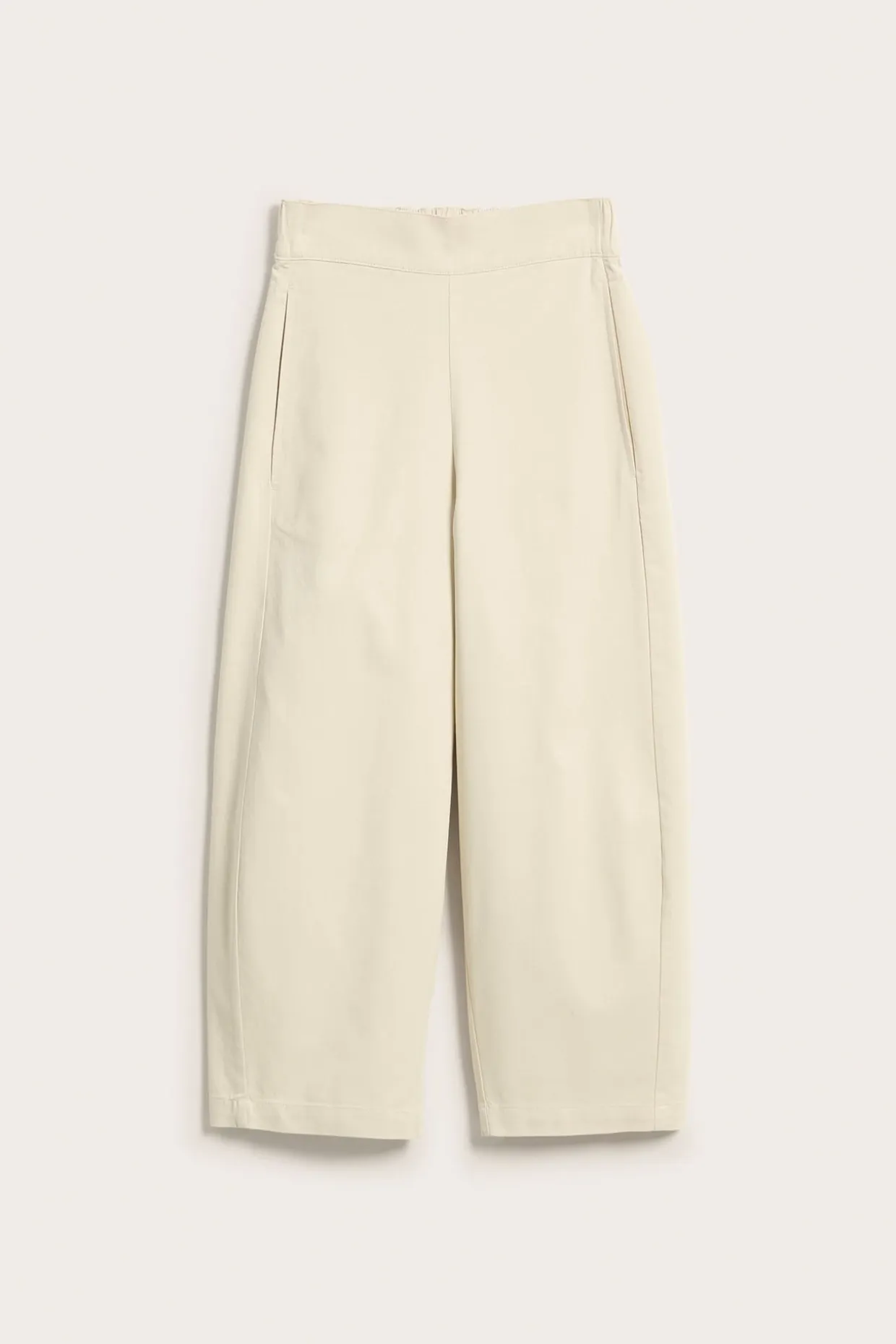 Pull on-bukse barrel fit | Lys beige | Dame | Kappahl