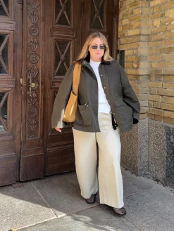 Pull on-bukse barrel fit | Lys beige | Dame | Kappahl