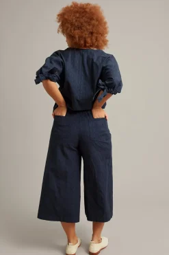 Pull-on bukser i culottemodell