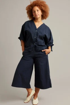 Pull-on bukser i culottemodell