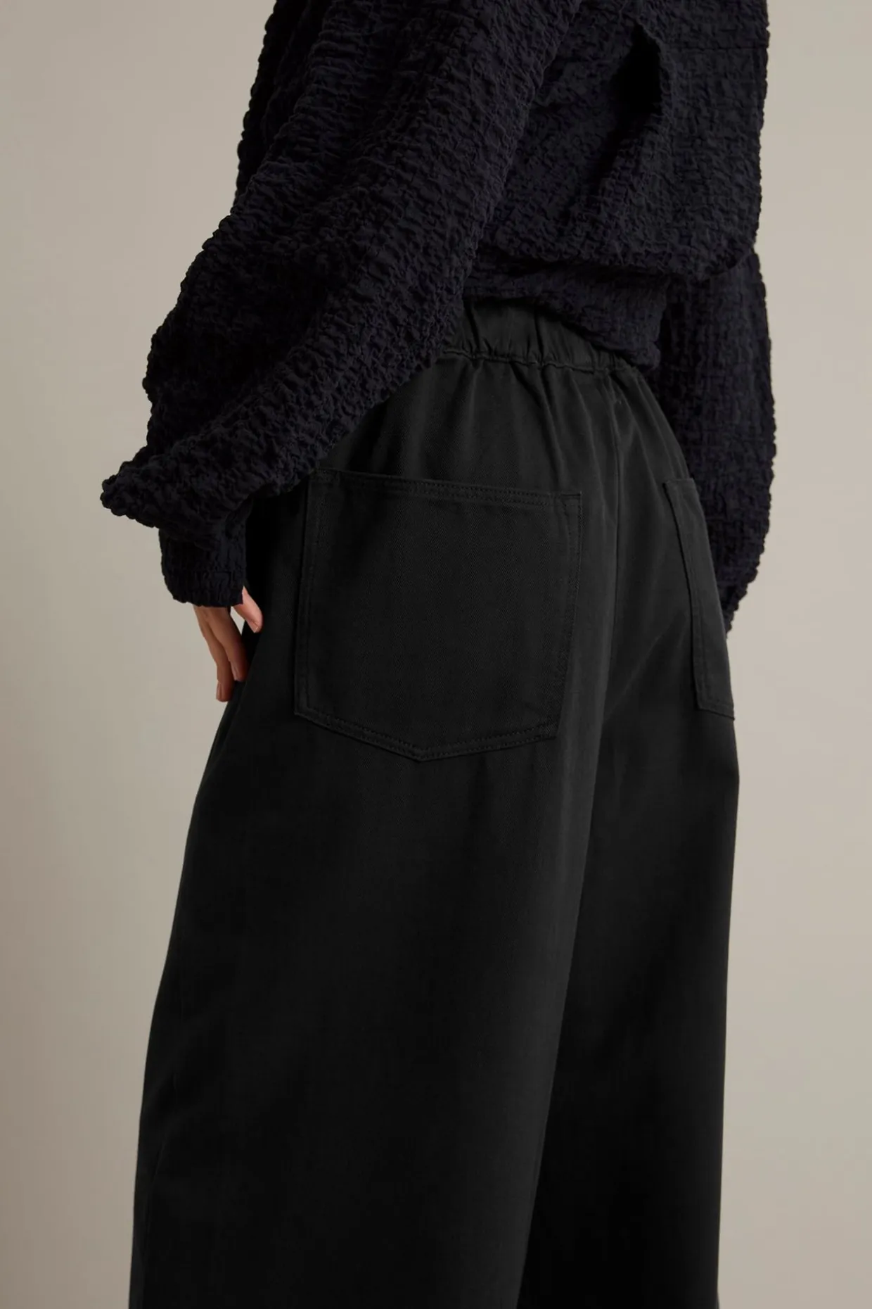 Pull-on bukser wide fit