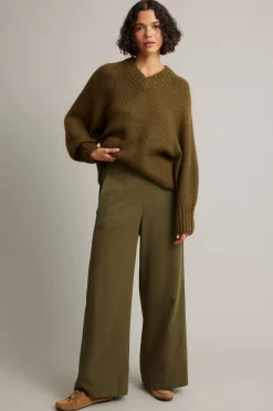 Pull-on bukser wide fit