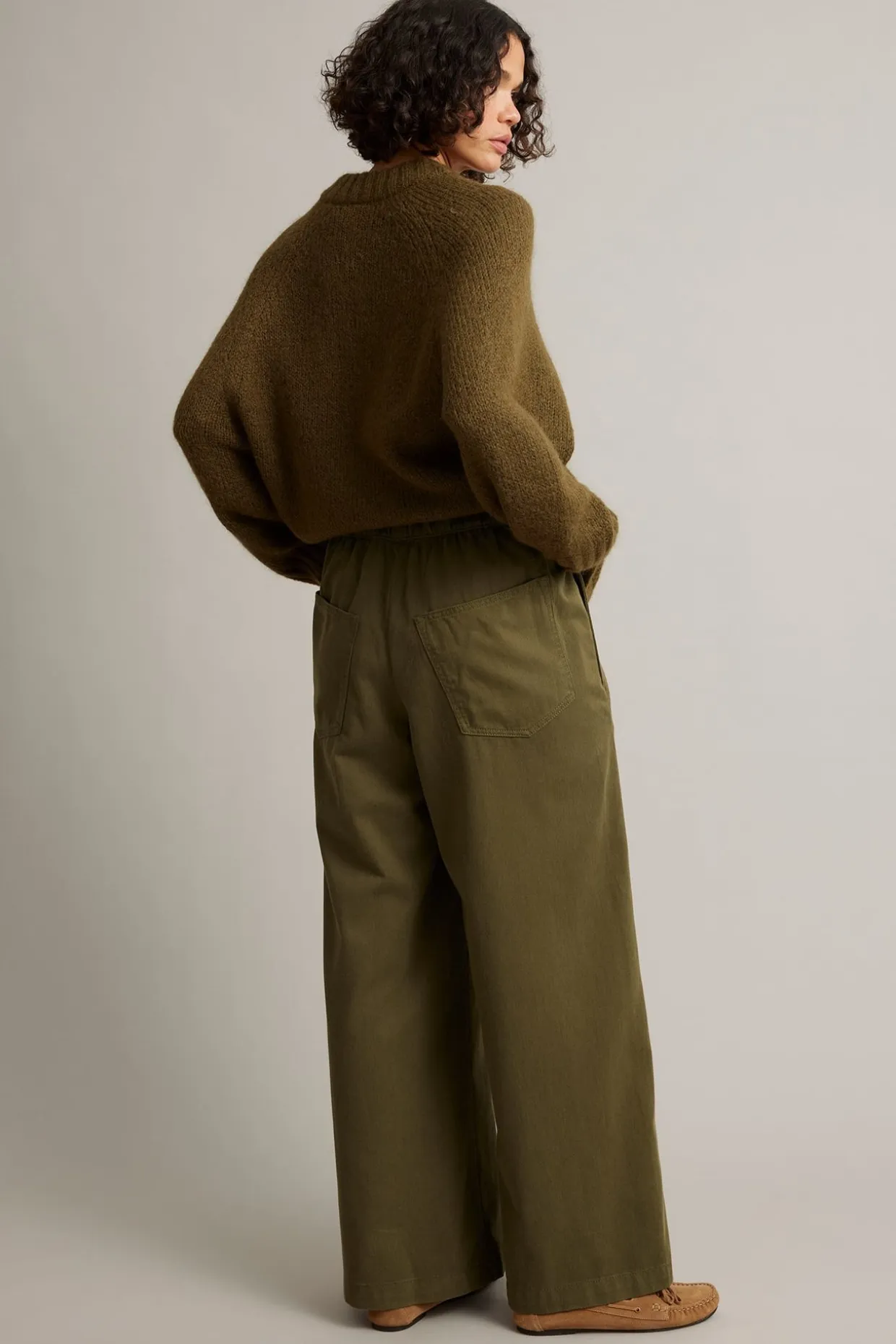 Pull-on bukser wide fit