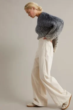 Pull-on bukser wide fit | Lys beige | Dame | Kappahl