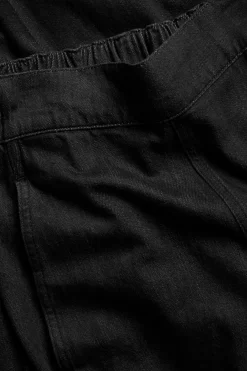 Pull-on jeans barrel fit cropped