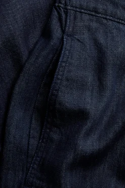 Pull-on jeans barrel fit cropped