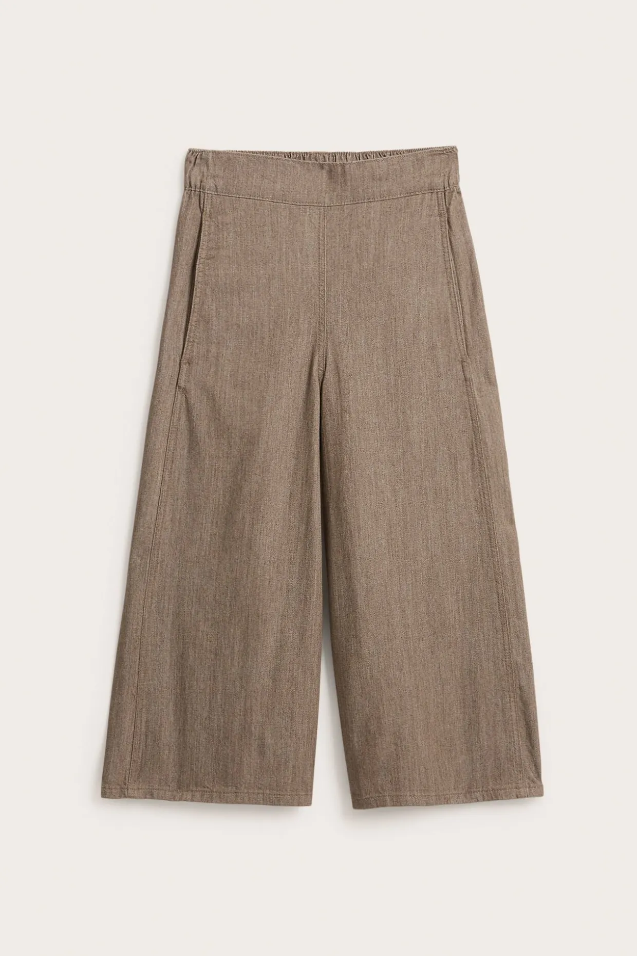 Pull-on-jeans i culotte-modell