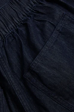 Pull-on-jeans i culotte-modell