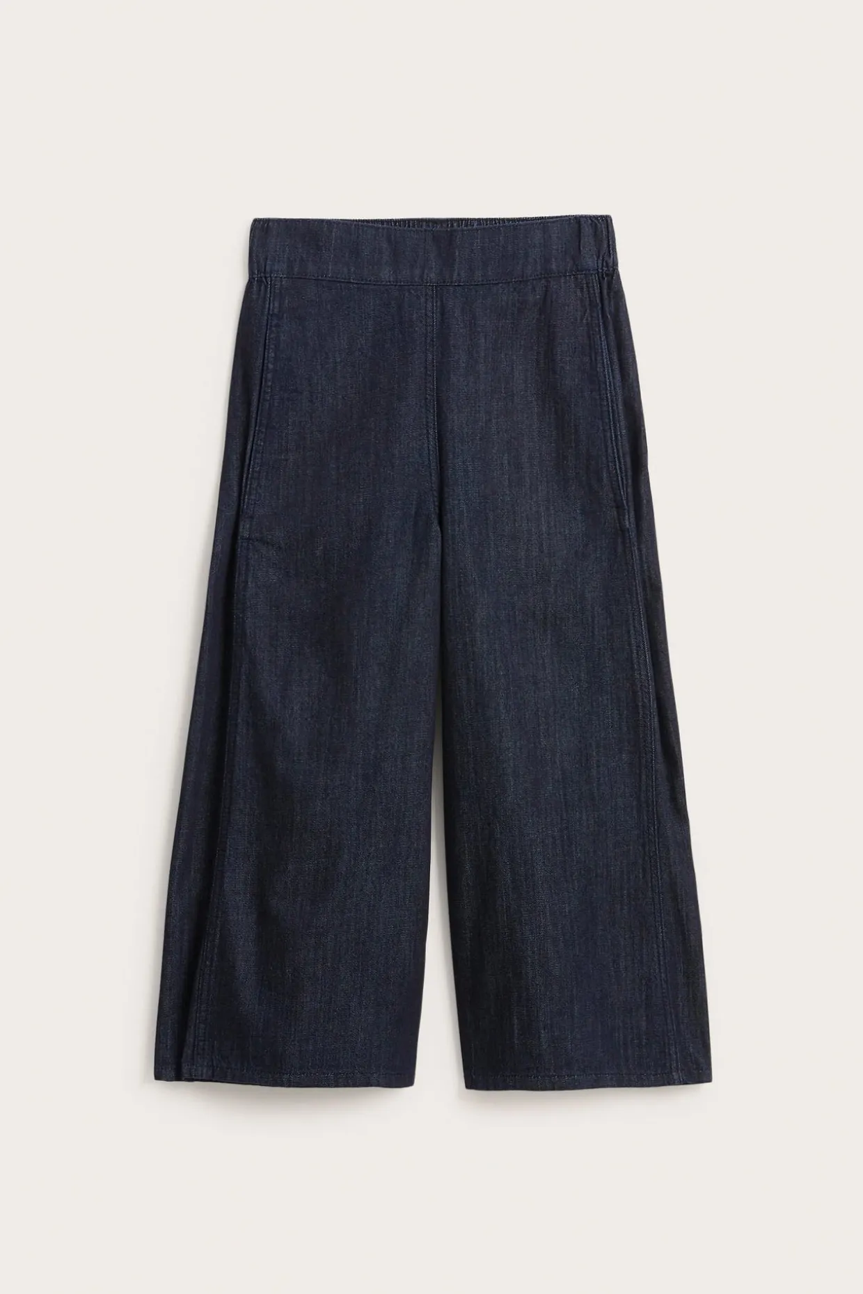 Pull-on-jeans i culotte-modell
