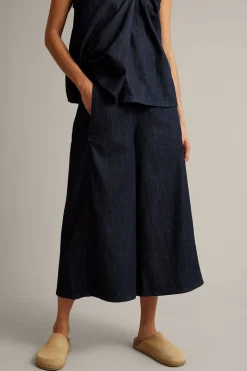 Pull-on-jeans i culotte-modell