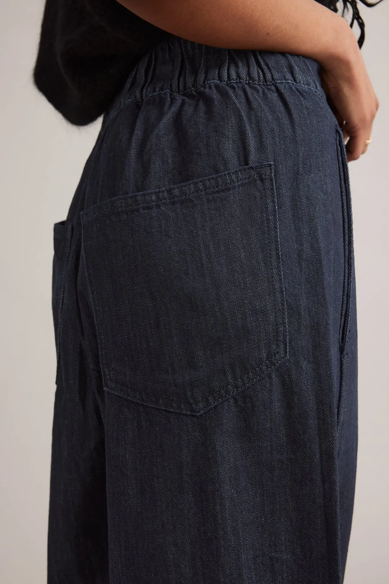 Pull-on jeans wide fit