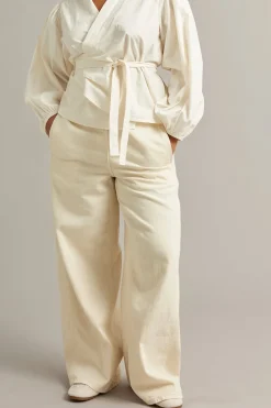 Pull-on jeans wide fit