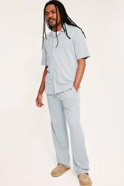 Pyjamasbukse i seersucker