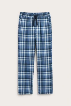 Pyjamasbukser i rutete jersey