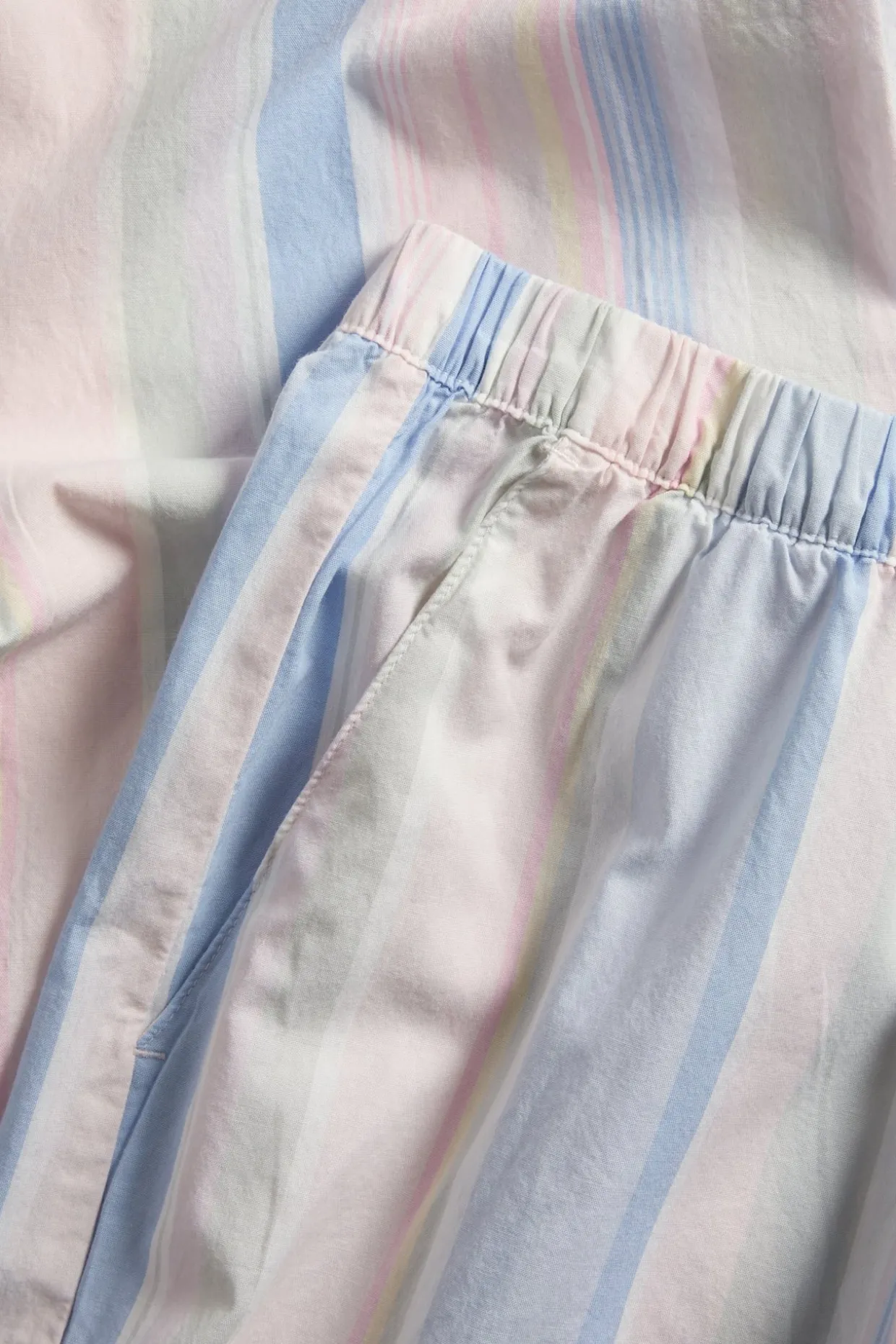 Pyjamasbukser i vevd bomull