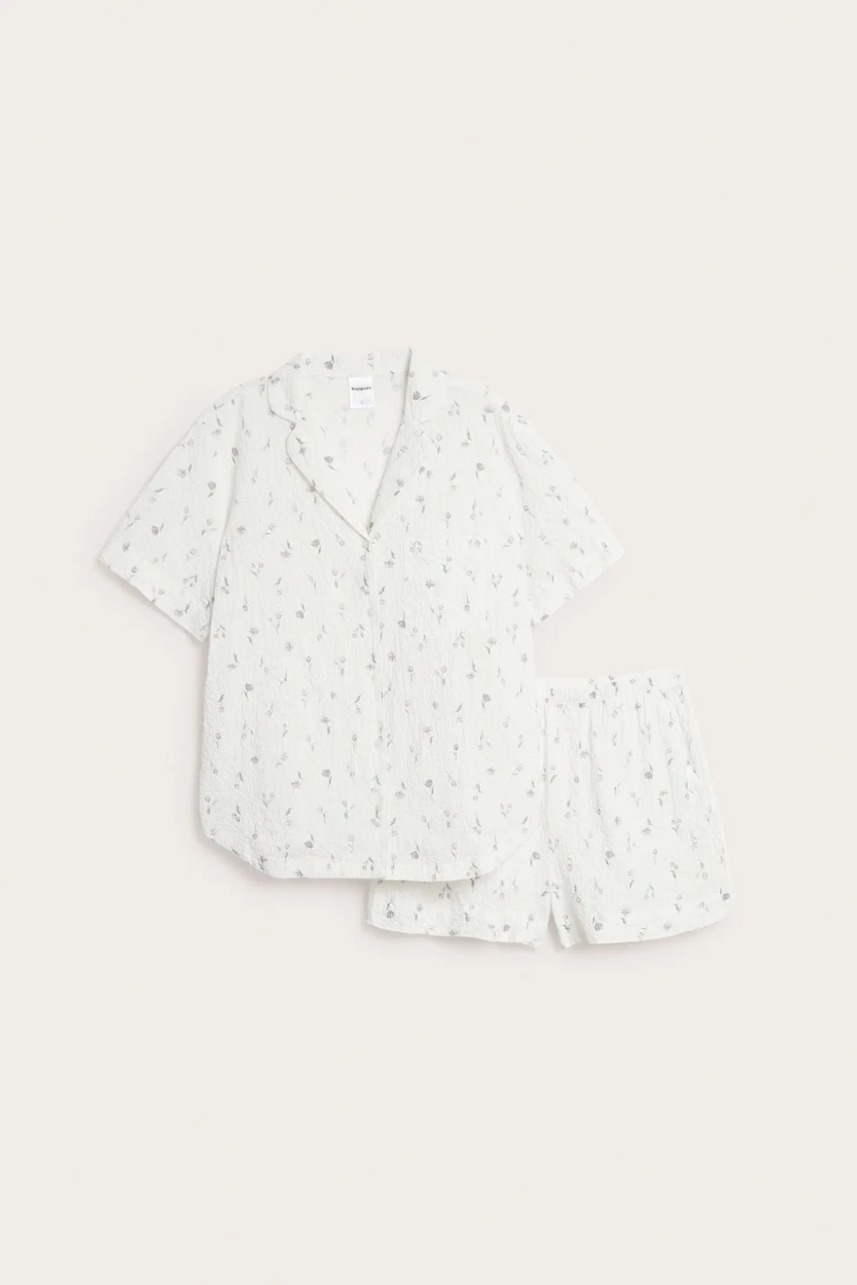 Pyjamasett i strukturmønster